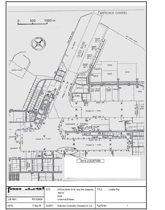 Lebanon-Tripoli port extension contract-II, construction of quay wall, dredging of the port and reclamation (εξωτερικός συνεργάτης της ΓΕΩΓΝΩΣΗ Α.Ε)